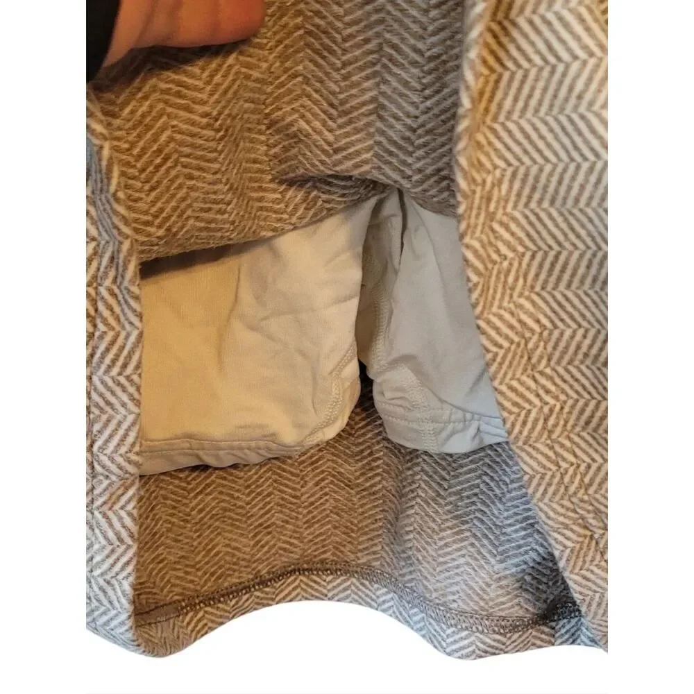 Polo Golf Classic Herringbone Beige Mini Skirt Size M